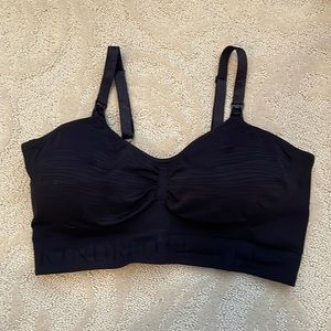 EUC black Kindred Bravely pumping + nursing bra, size medium